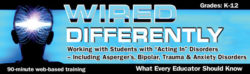 Wired Differently: Working with Students with “Acting-In” Disorders Webinar – DVD